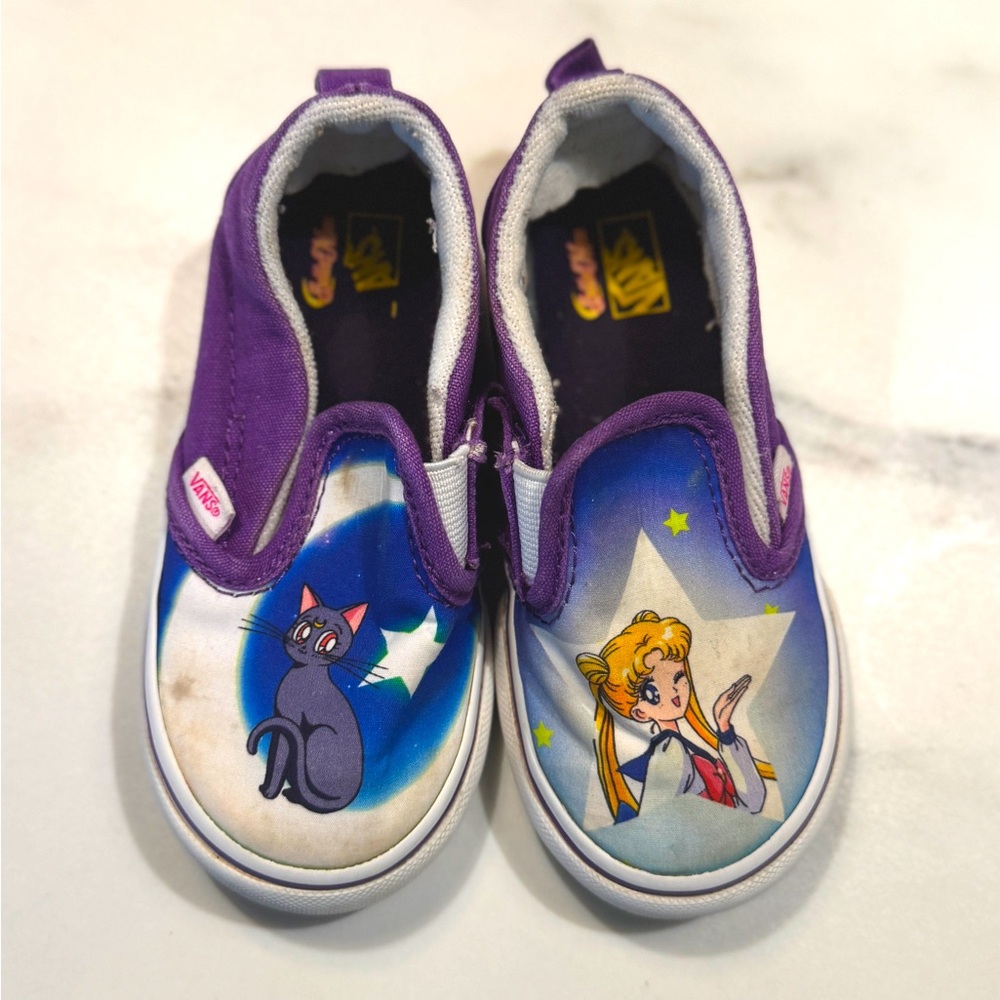 Vans Purple sailor moon Slip-On Shoes